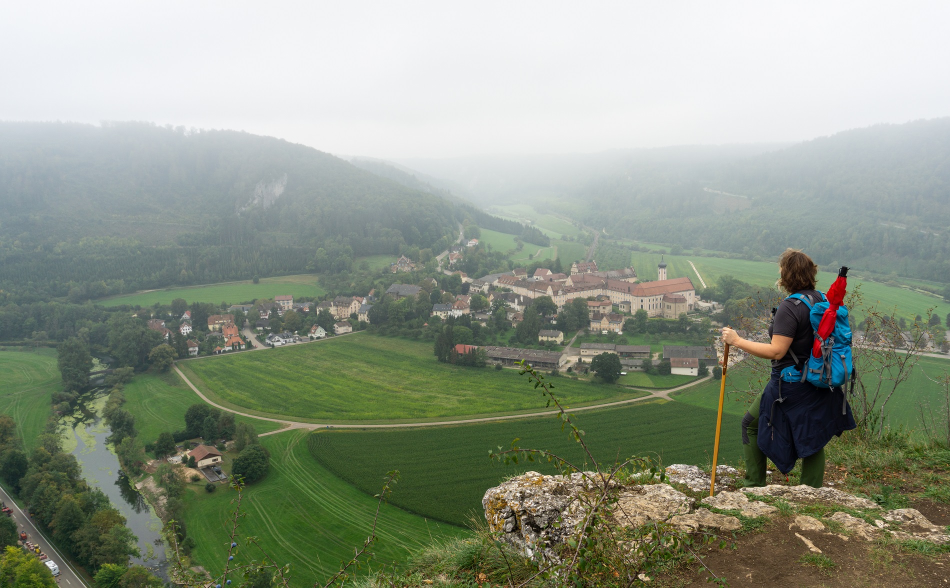 Beuron vom Eichfelsen-Panorama