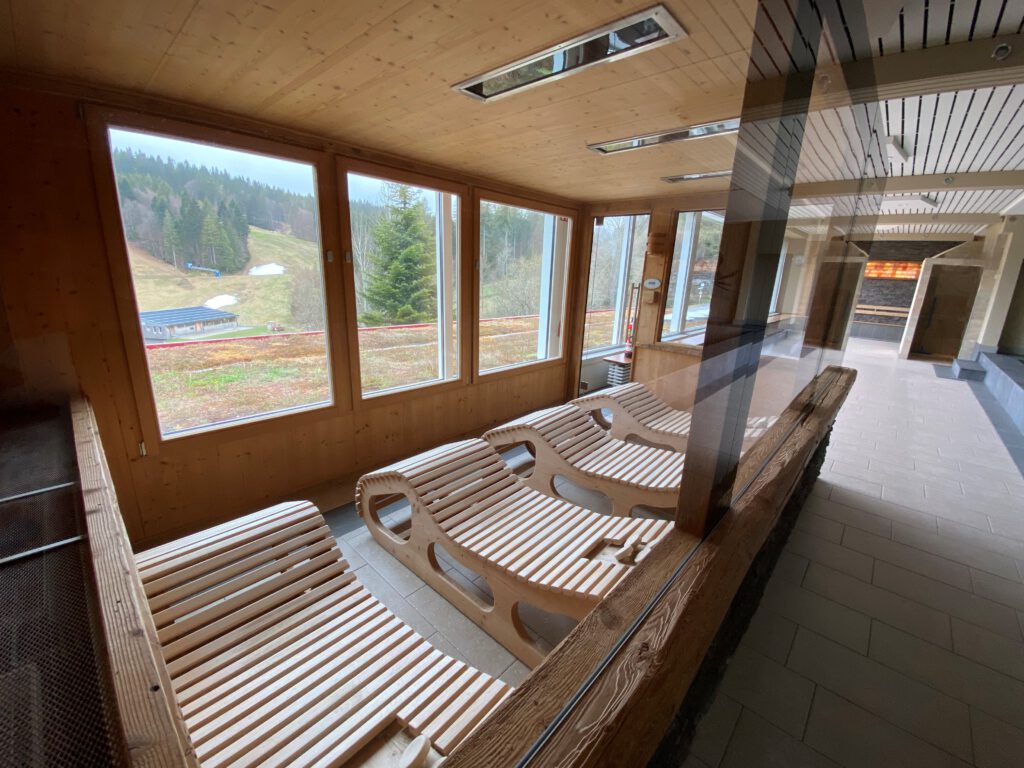Sauna im Waldhotel am Notschreipass