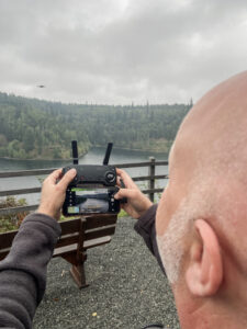 Drohne fliegen am Ködelblick